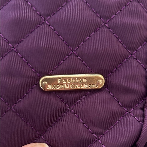 Purple Quilted Crossbody Bag - Picture 2 of 7